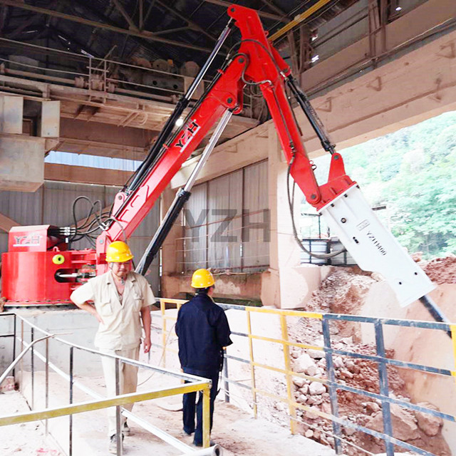 Station&aelig;rt Hydraulisk Rockbreaker Boom System