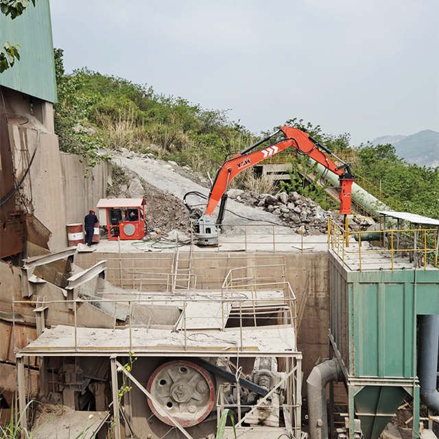 YZH Fixed Rock Breaker System WHA610 សម្រាប់ឧបករណ៍កំទេច