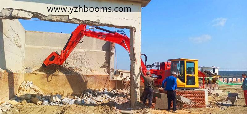 Vaste Rocbreaker Booms-stelsel help ons klant om groot rotse te breek