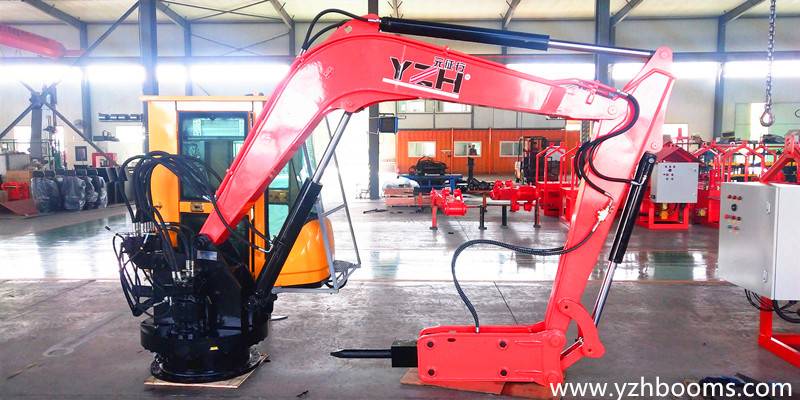 Vast type voetstuk Rockbreakers Booms-systeem werd geladen en naar de provincie Zhejiang gestuurd