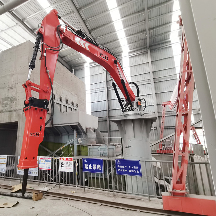 China Stationary Rock Breaker Boom System