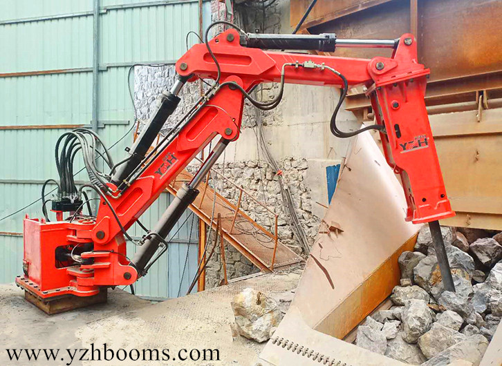 Il sistema di bracci rompi roccia a piedistallo &egrave; stato inserito con successo nella fabbrica di materiali da costruzione di Chongqing