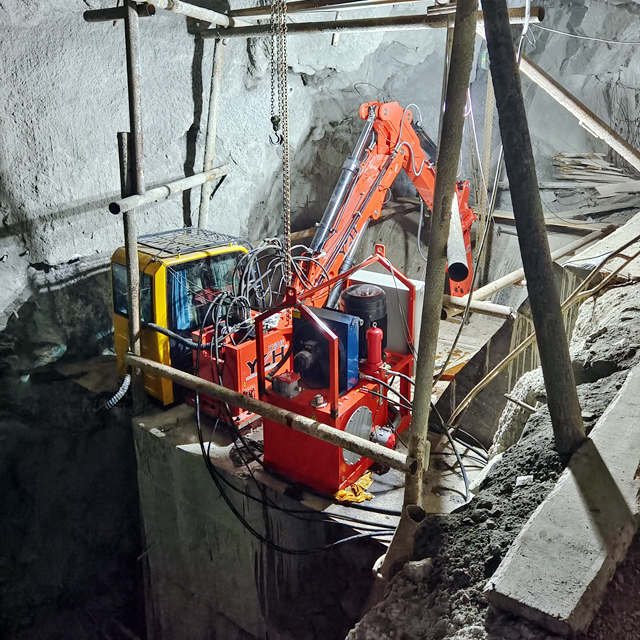 Stacjonarny system kruszenia skał serii YZH B w środowisku podziemnym